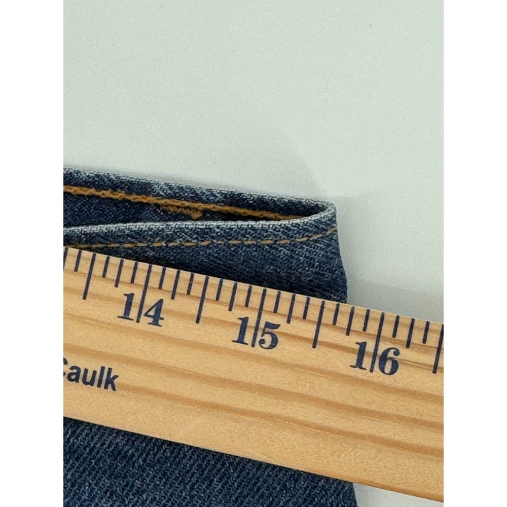 Vintage Levi's 550 Y2K 31x32 90s Red‎ Batwing USA Relaxed Fit Jeans Blue Mens - Picture 9 of 14